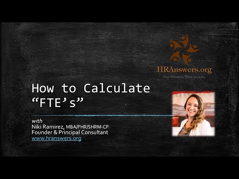 YouTube video about Full Time Equivalent Calculator