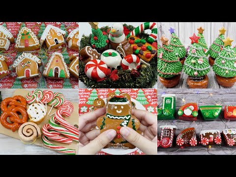 😴1Hour Christmas Clay Cracking Compilation #14 - Stress Relief II Insomnia treatment II ASMR