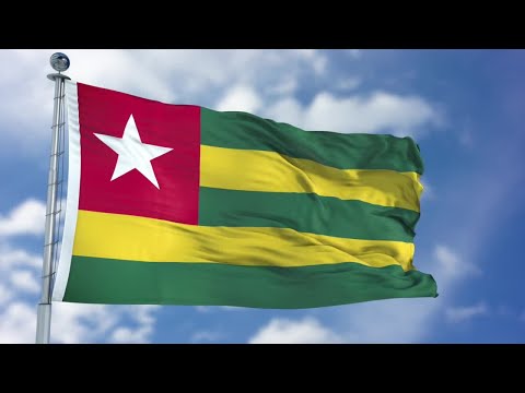 Togo Flag Animation Stock Motion Graphics