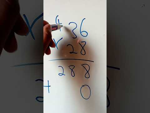 36x28 without using a calculator