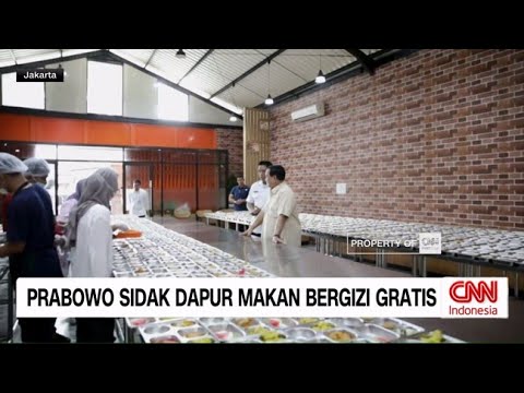 Prabowo Sidak Dapur Makan Bergizi Gratis