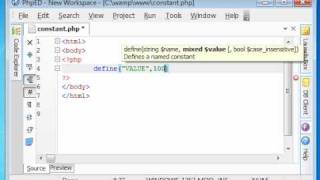 Download the video "Php Tutorials-04-constants in php - www.vdesignourweb.com"