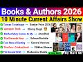 Books And Authors 10 Minute Current Affairs 2026 Important Books And Authors 2026 Latest Update
