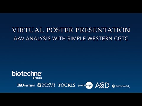 Virtual Poster Presentation - AAV analysis with Simple Western CGTC