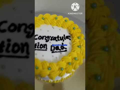 1/4 kg pineapple flavour cake #shorts #birthdaycake #cake #Sparsh'sCake