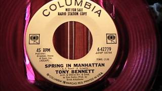 Tony Bennett Spring in Manhattan "Columbia Records Radio Copy" Red