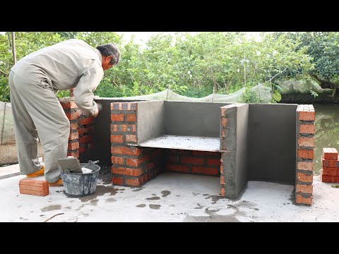 Design and construction of a home barbecue / DIY beautiful BBQ grill