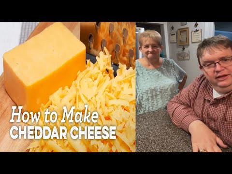 HOMEMADE CHEDDAR CHEESE RECIPE | HOW TO MAKE CHEDDAR CHEESE || Coffee Time with John and Momma 2022