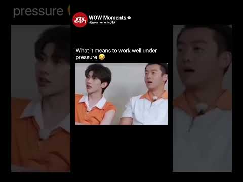 Working well under pressure 🤣