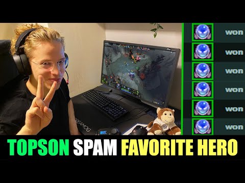 TOPSON Spamming his Signature Hero "ARC WARDEN" DOTA 2