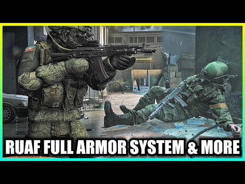 RUAF Faction Full Armor System & Black Division Gear in Terminal Shown