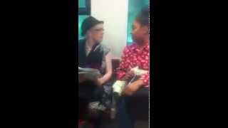 Hilarious argument on a train.. woman is crazy!
