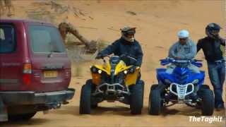 preview picture of video 'Sortie quads,Raptor Banshee - sur le chemin de Taghit. - (sable,dunes)'