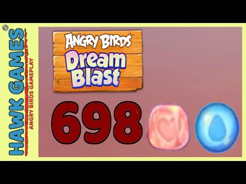 Angry Birds Dream Blast Level 698 Extreme - Walkthrough, No Boosters