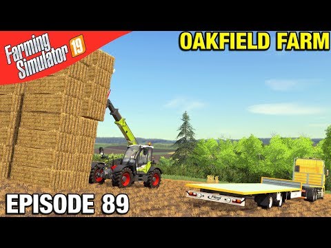LOADING THE STRAW STACK Farming Simulator 19 Timelapse - Oakfield Farm Seasons FS19 Episode 89