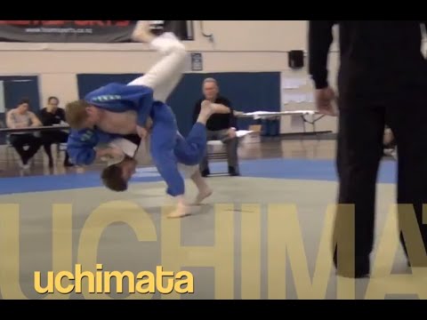 Uchimata JUDO INNER THIGH THROW contest Ippon