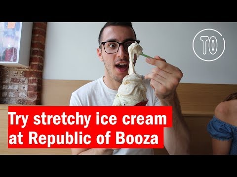 Try stretchy ice Cream at Republic of Booza