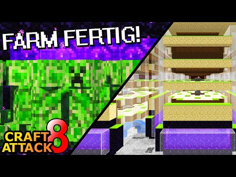 75.000 Gunpowder pro Stunde?! XXL Creeper Farm 100% fertig! - Minecraft Craft Attack 8 #203