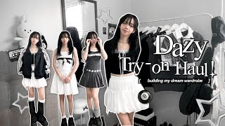 BUILDING MY DREAM WARDROBE ˚˖𓍢ִ໋🦢˚: dazy try-on haul + review, aesthetic pinterest clothes