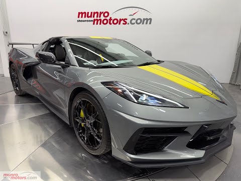 2022 Chevrolet Corvette Stingray Coupe 3LT in Gray for sale at Munro Motors in Brantford, ON