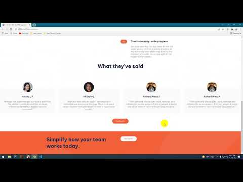 manage landing page Part 4