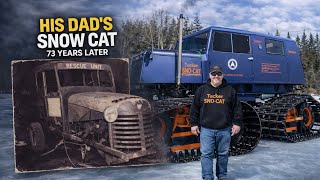 His Dad’s 1953 Snow Cat… His Invention Made It Better