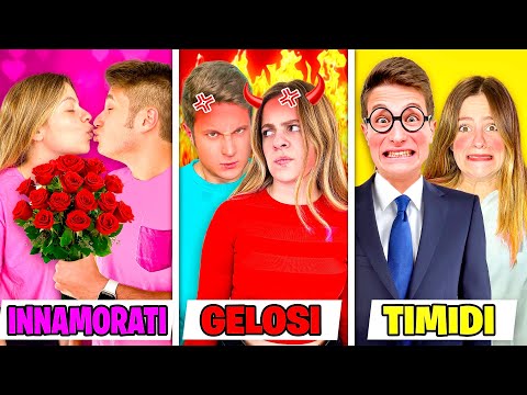 3 TIPI DI COPPIE!! *INNAMORATI vs GELOSI vs TIMIDI*