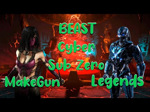 MKX | Legends - This Cyber Sub Zero is a BEAST | very close ft10 vs my Mileena