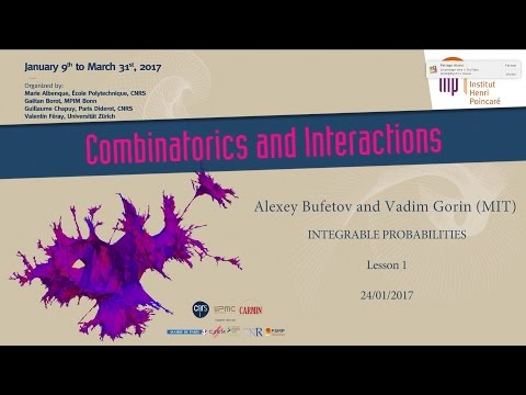 Integrable Probablities - 1/8