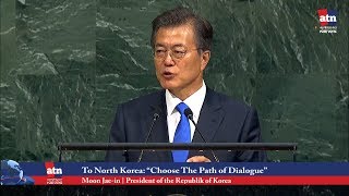 South Korea's President to North Korea, "Choose the Path of Dialogue"
