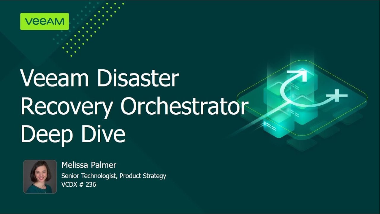 Seamless disaster recovery with Veeam Disaster Recovery Orchestrator v4: a technical deep dive video