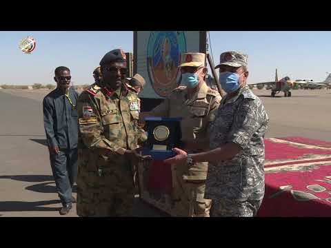 الفريق محمد فريد رئيس أركان حرب القوات المسلحة يحضر المرحلة الرئيسية للتدريب (نسور النيل 1) بالسودان