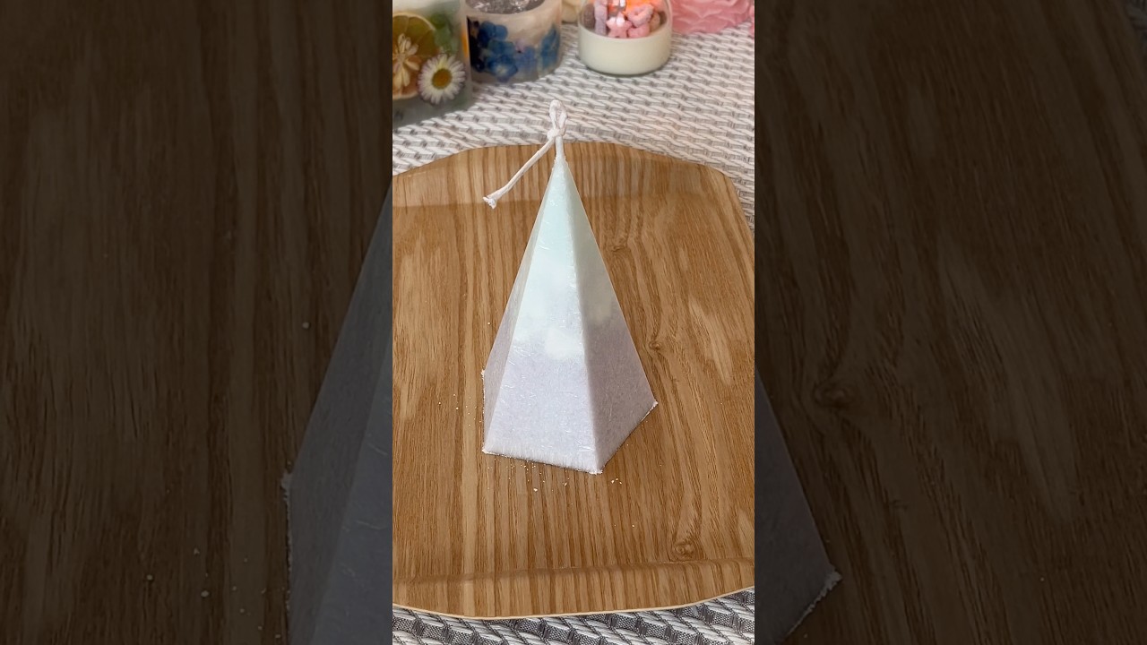 パームワックスフェザータイプのグラデーションキャンドル作り♡