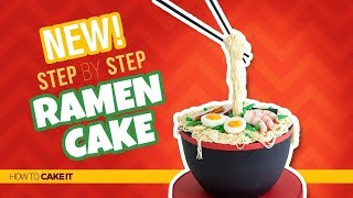 How To Make A Ramen Cake by Cassie Garner | Gravity Cake | How To Cake It Step By Step
