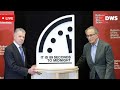 LIVE Doomsday Clock Minute Hand Moves Closer To Midnight Warning The World DWS News AC14