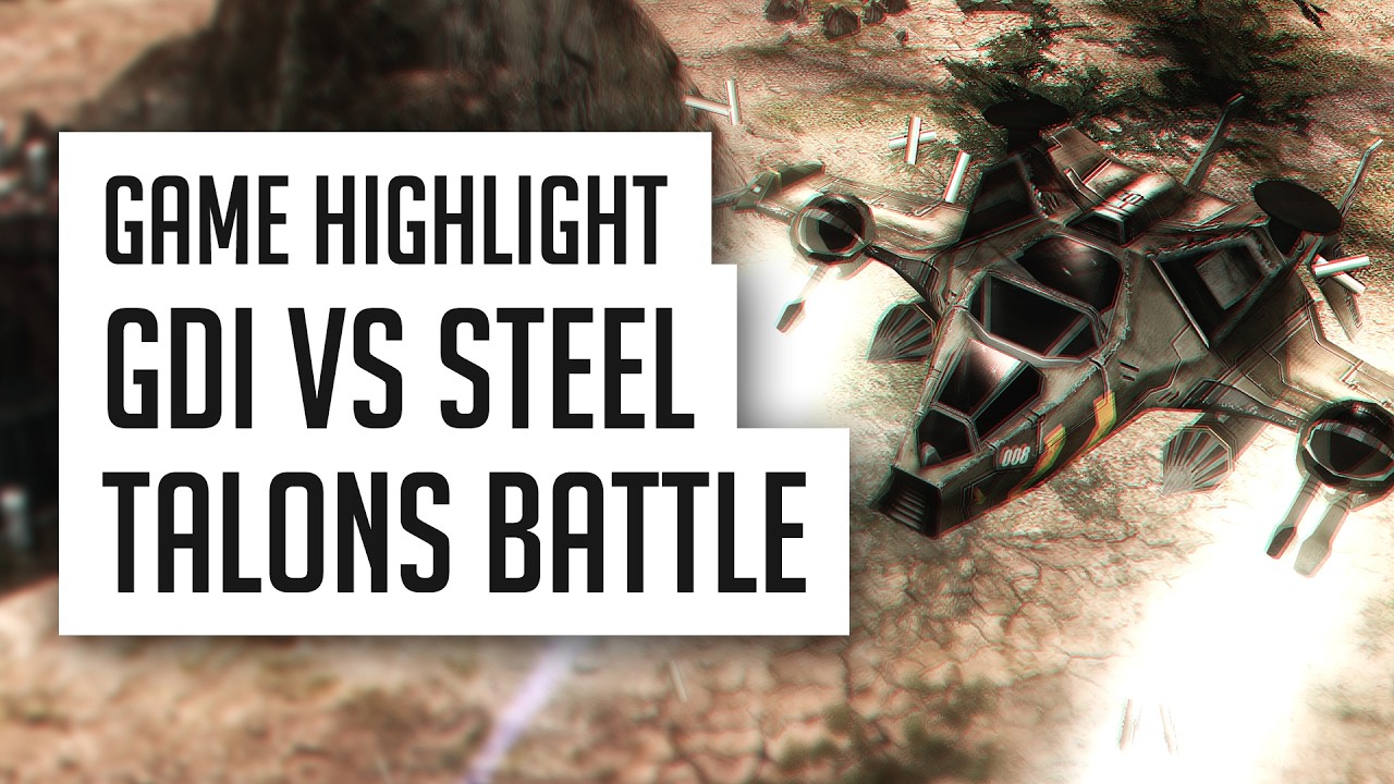 [C&C3: Kane's Wrath] Game Highlight - GDI vs. Steel Talons Battle!