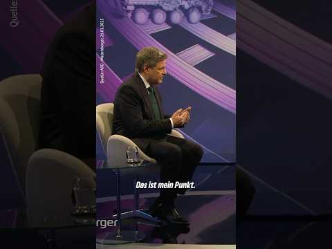 Frieden ist mehr als das Schweigen der Waffen – Robert Habeck bei Maischberger