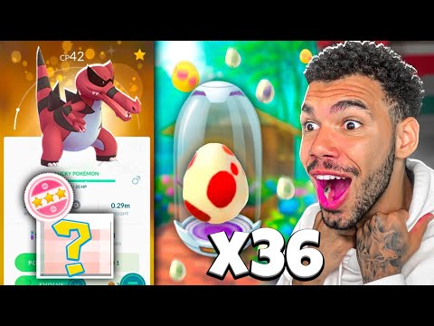 36 OVOS DE 12KM ME FIZERAM ENTRAR EM CHOQUE - POKEMON GO | Cris |