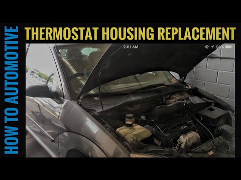 How to Replace the Thermostat Housing on a 2001 Ford Focus ZX3