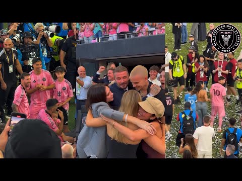 Messi, Beckham & Inter Miami Players Celebrations After Winning Historic First MLS Cup