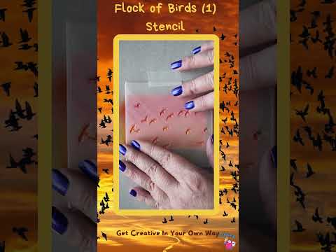 Stl File Flock Of Birds 1 Stencil・3d Printer Design To Download・cults 