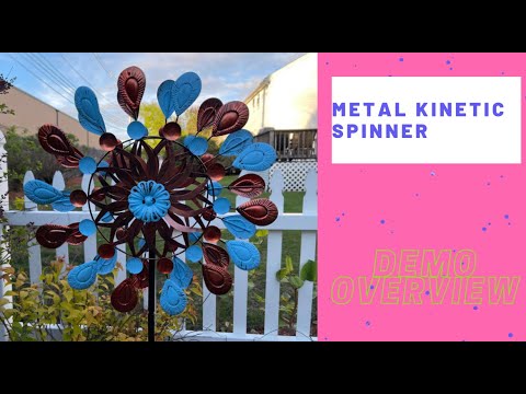 Kinetic Wind Spinners Outdoor Metal - 63.5, a detailed look and demonstration