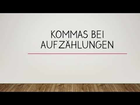 Komma bei Aufzählungen - Homeschooling Lesson Einkaufsliste und und und