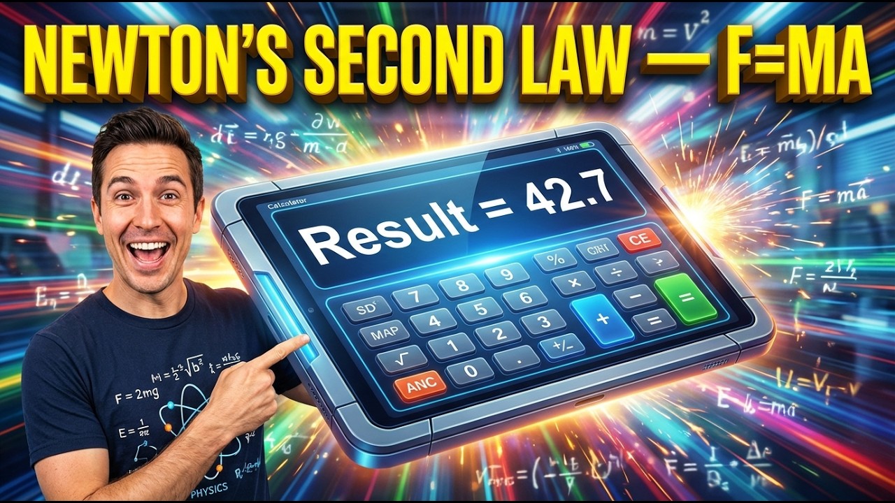 Newton's Second Law Calculator — F=ma