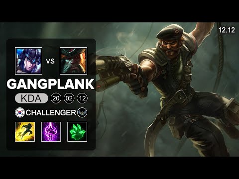 GangPlank vs Sejuani Top - KR Challenger - Patch 12.12 Season 12