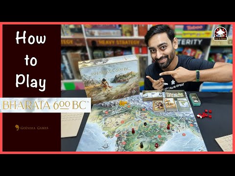 Bharata 600 BC - How to Play | Bharata 600 BC Indian Board Game // Chai & Games