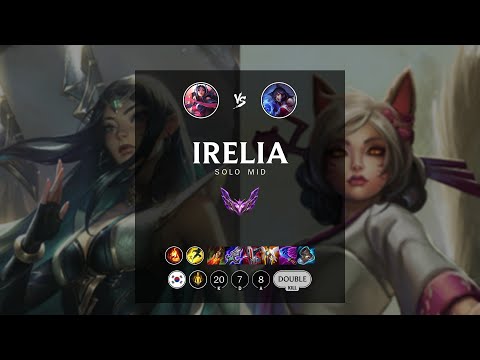 Irelia Mid vs Ahri - KR Master Patch 12.13