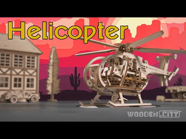 Video teaser per [Helicopter] Wooden Mechanical Model Set by WOODEN.CITY