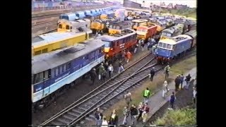 preview picture of video 'Trains In The 1990's   Leicester Depot Open Day & Charters, 6th September 1992'