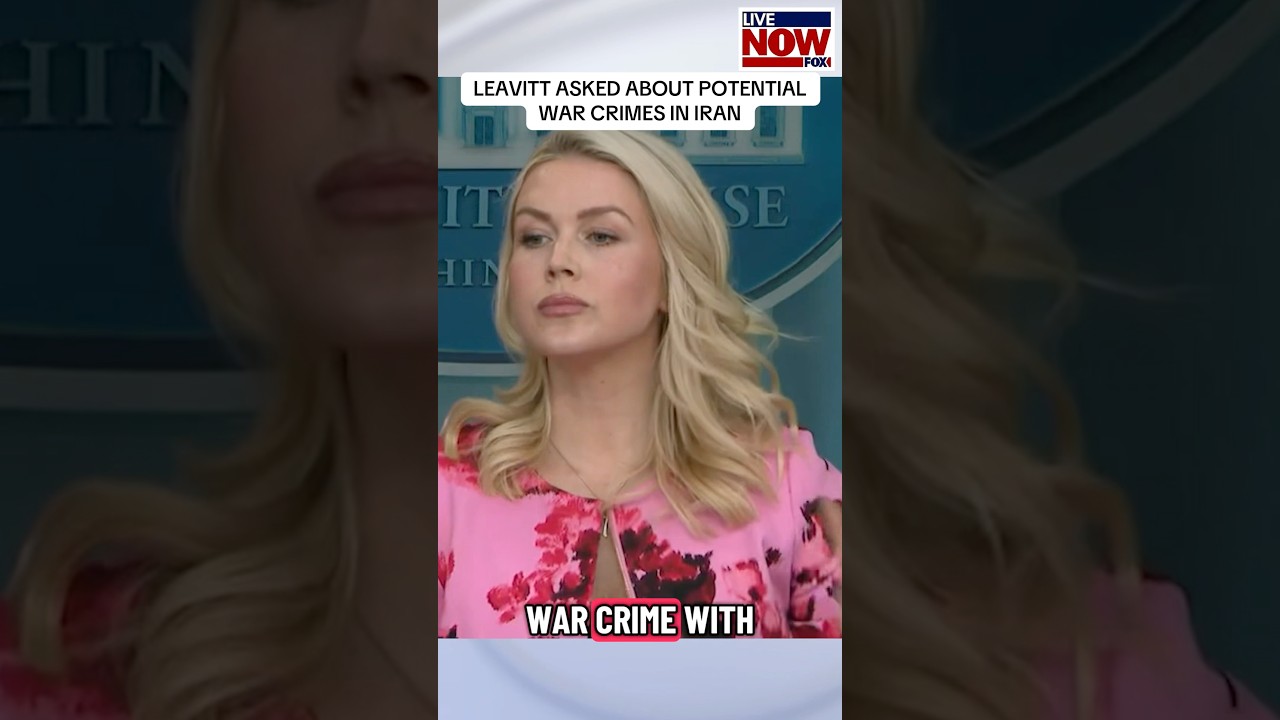 Karoline Leavitt is asked about President Trump's threats to strike Iran's civilIan infrastructure.